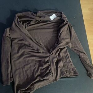 Ann Taylor Deep Brown Women's Blouse